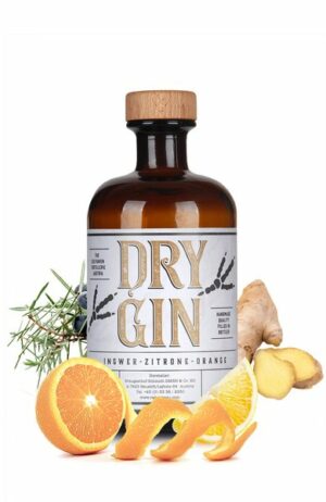 Dry Gin – Ingwer-Zitrone-Orange 0,5 Liter